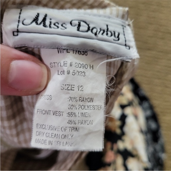 90s ROMPER gingham vest - Picture 4 of 14